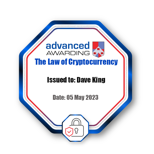 The Law of Cryptocurrency - Dave King