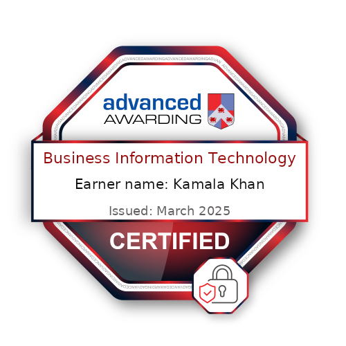 Business Information Technology - Kamala Khan